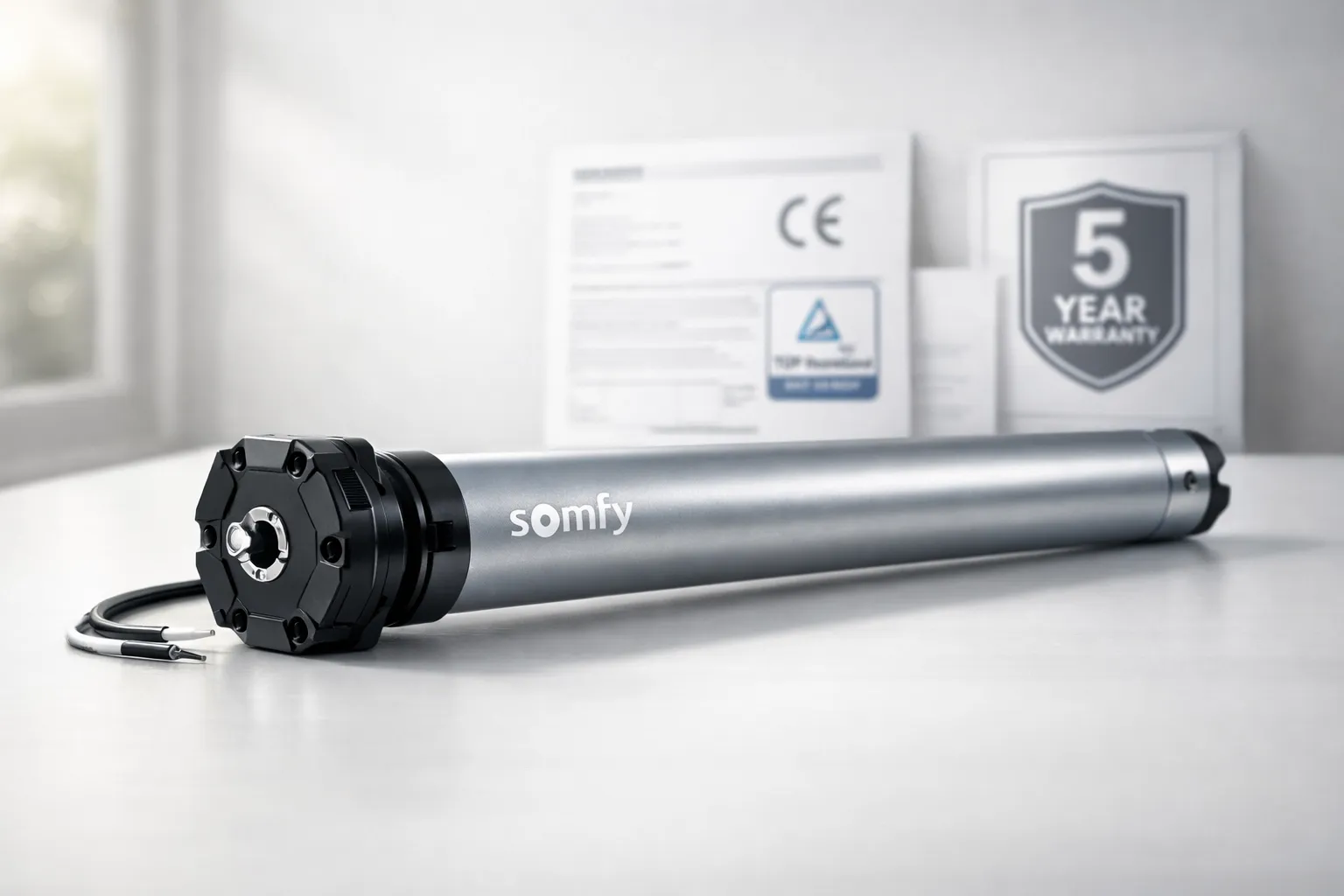 Moteur tubulaire Somfy pour volet roulant motorisé avec garantie 5 ans