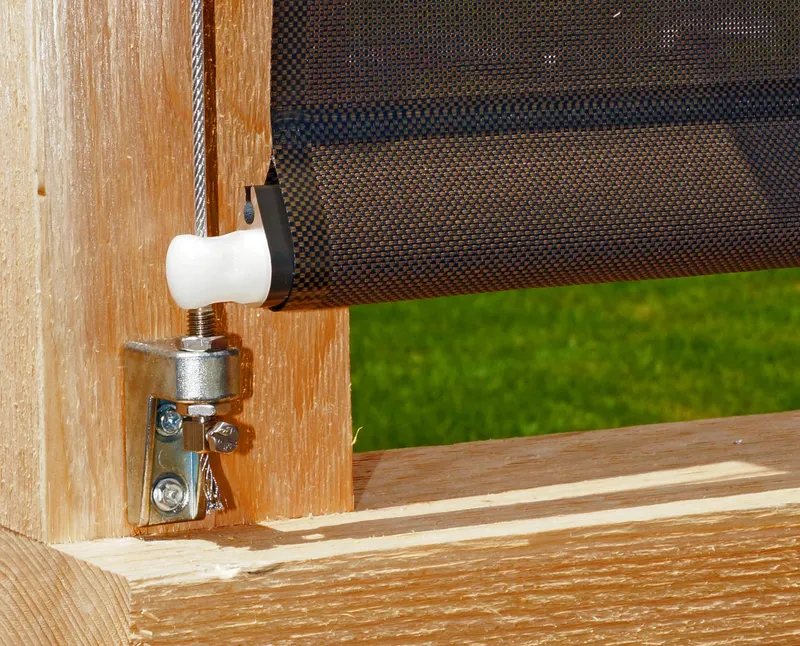 Attache câble pour toile solaire, tension durable