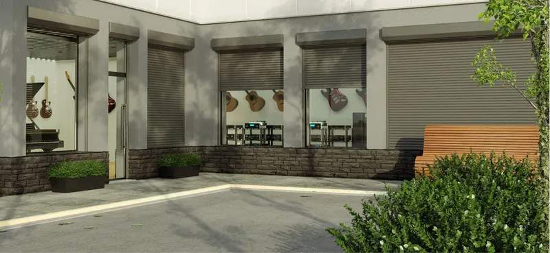 Sécurité commerciale renforcée avec nos volets roulants