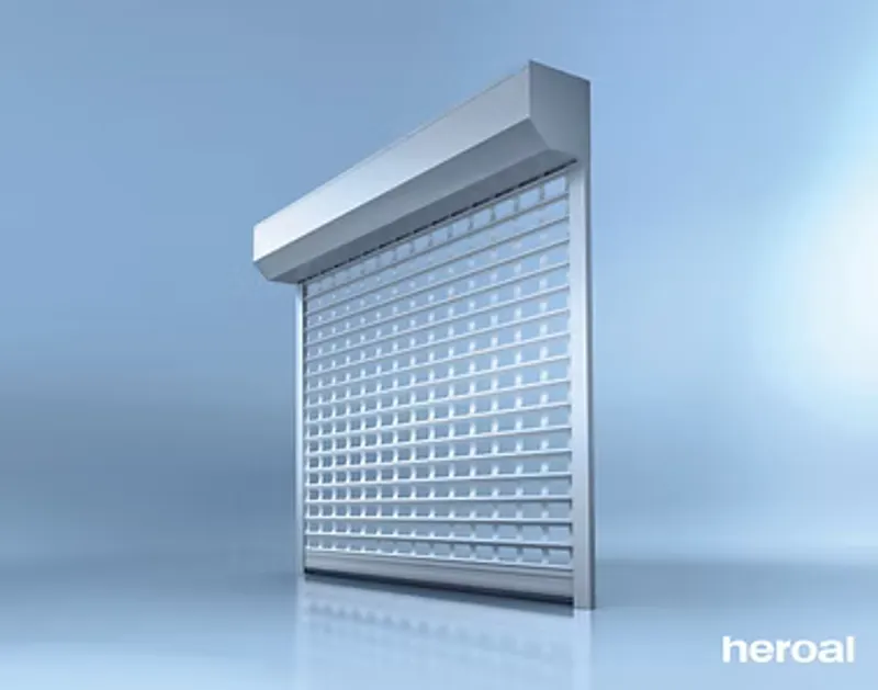 Lames grille ajourées pour porte enroulable, visibilité et ventilation sécurisée