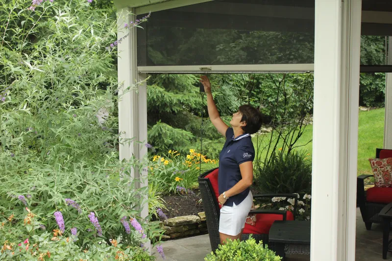 Commande manuelle de moustiquaire enroulable, utilisation simple