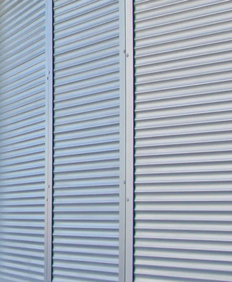 Porte de garage enroulable gris argent, aluminium durable