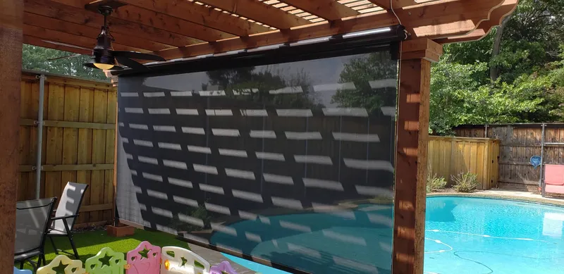 Toile solaire noire, réduction d'éblouissement et de chaleur