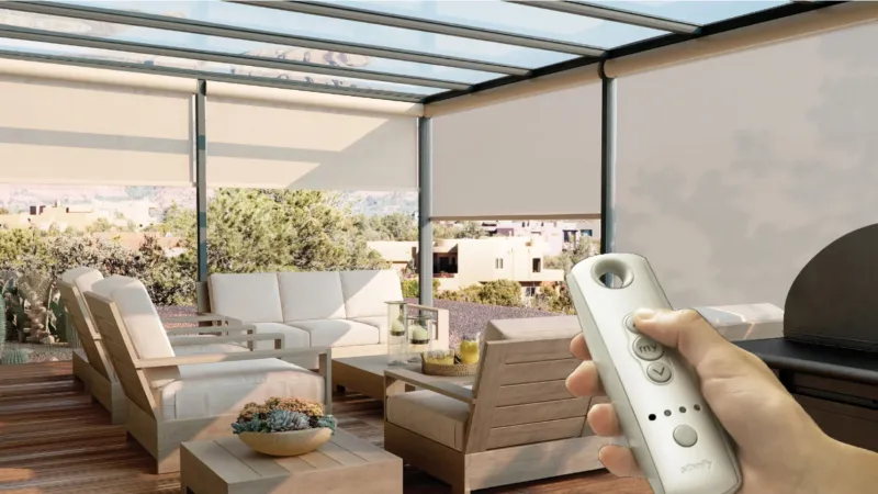 Télécommande extérieure pour toile solaire, commande à distance