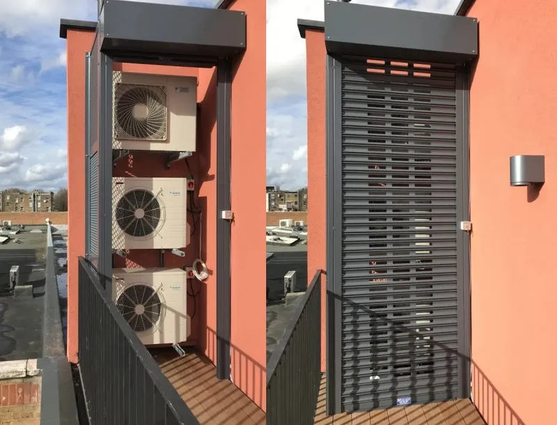 Volet roulant de sécurité avec systèmes anti-effraction, sécurisation des ouvertures